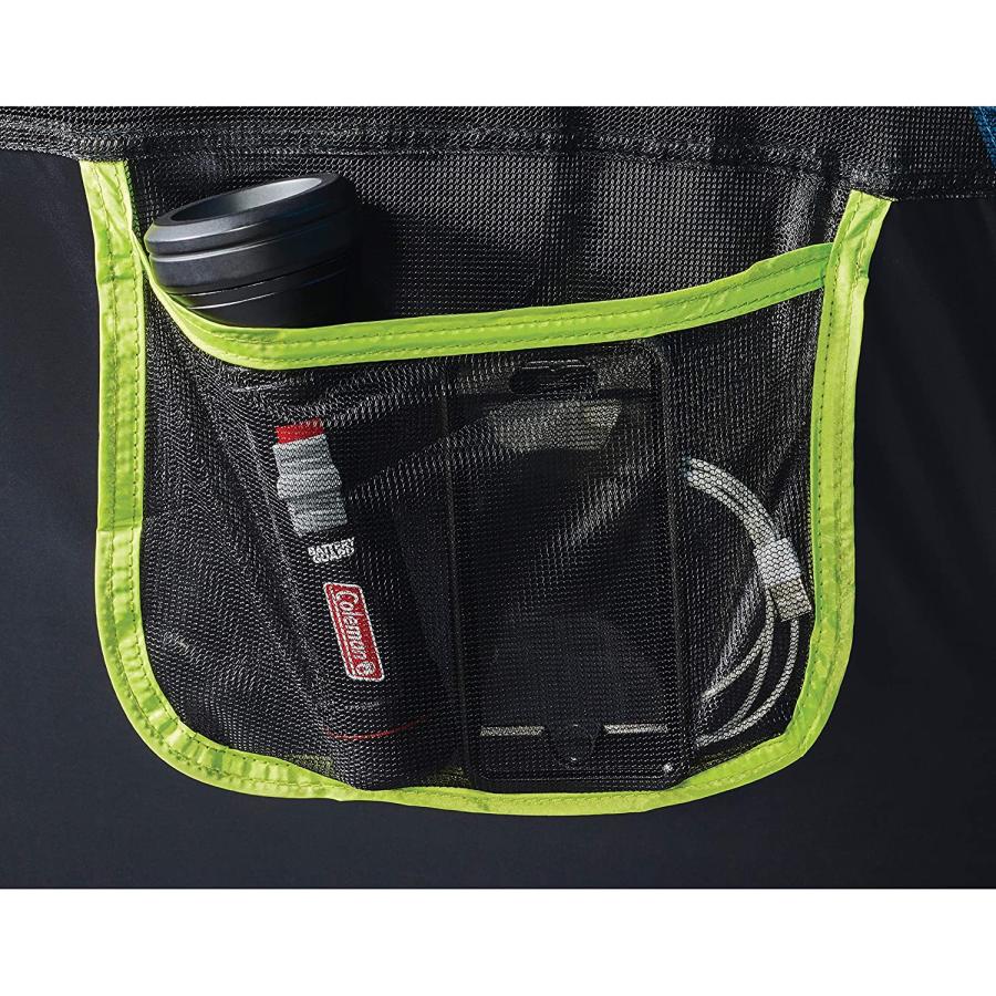 Coleman Camping Tent with Screen Room 4 Person Carlsbad Dark Room Dome Tent with Screened Porch , Green/Black/Teal | Coleman | 06