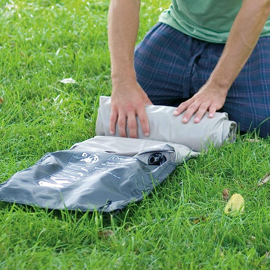 COLEMAN KIDS AIR MATTRESS WITH SOFT PLUSH TOP | EASYSTAY SINGLE-HIGH INFLATABLE AIR BED, TWIN - 2000024251, 57 X 27 X 6 INCHES | Coleman | 06