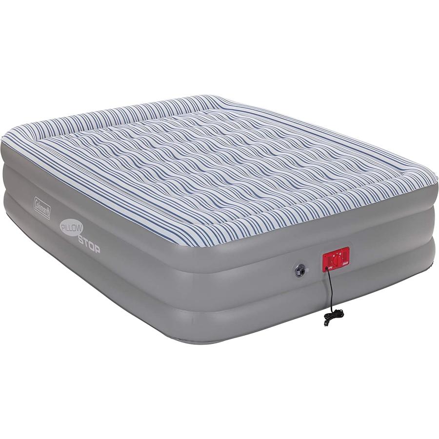 Coleman SupportRest Elite PillowStop Double-High Airbed , Grey/Stripe, Queen | Coleman | 02