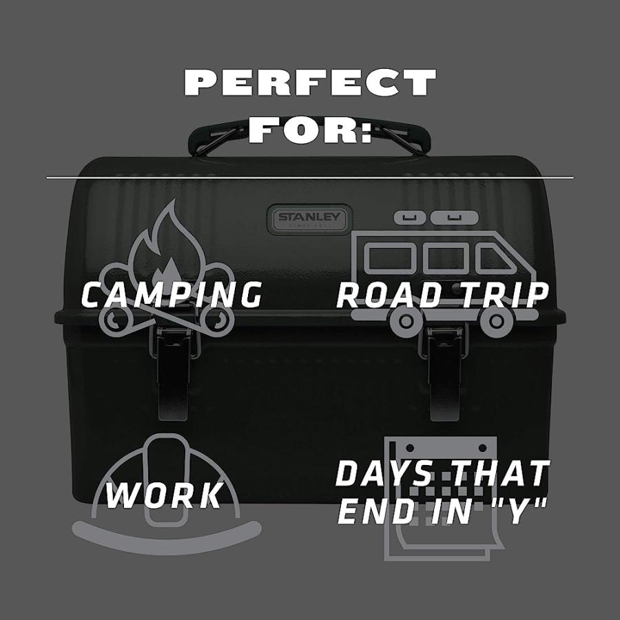 STANLEY CLASSIC 10QT LUNCH BOX LARGE LUNCHBOX - FITS MEALS, CONTAINERS, THERMOS - EASY TO CARRY, BUILT TO LAST | STANLEY | 02