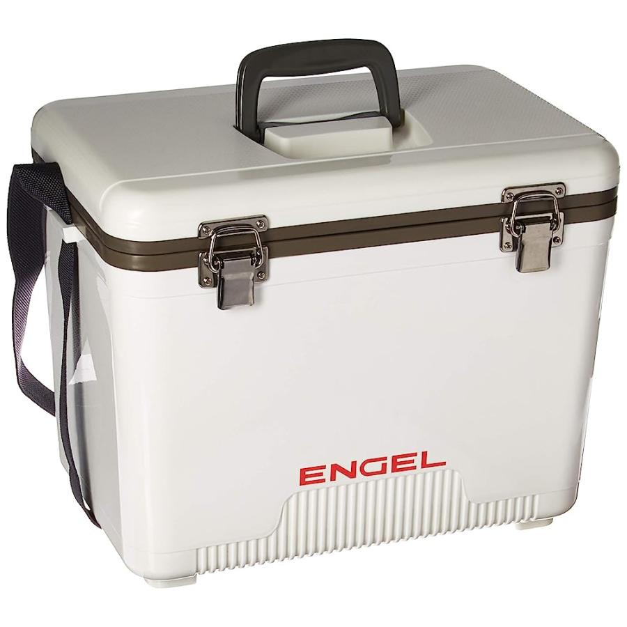 ENGEL UC19 19QT LEAK-PROOF, AIR TIGHT, DRYBOX COOLER AND SMALL HARD SHELL LUNCHBOX FOR MEN AND WOMEN IN WHITE | 