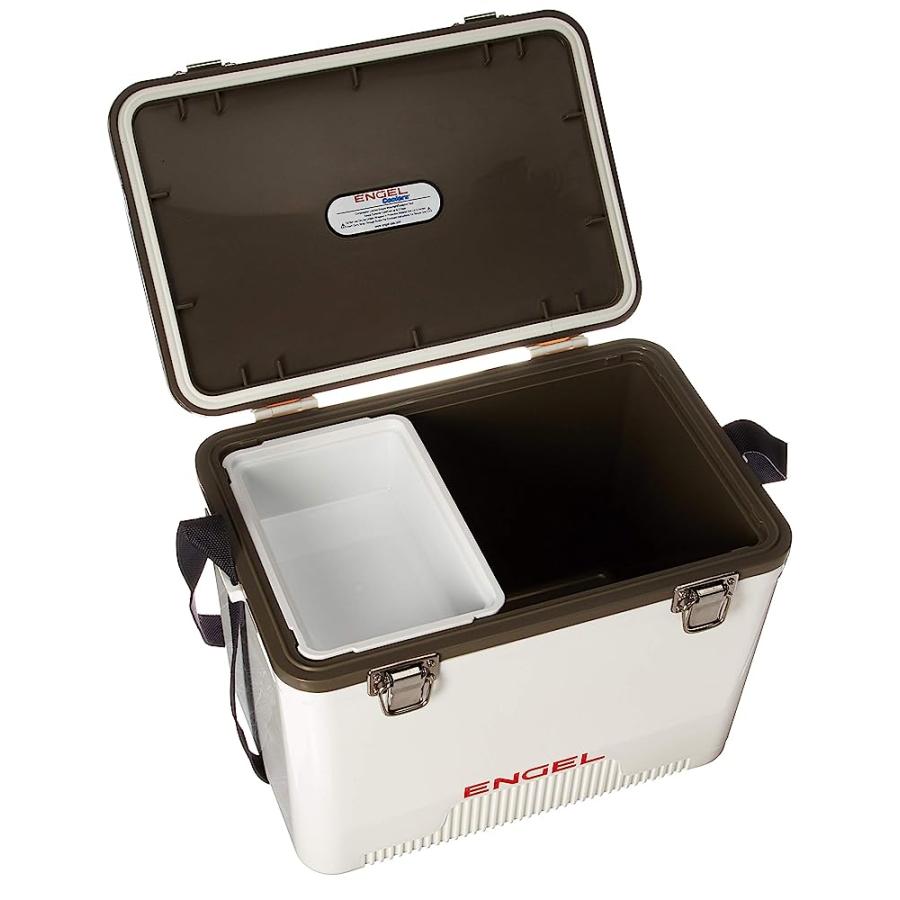 ENGEL UC19 19QT LEAK-PROOF, AIR TIGHT, DRYBOX COOLER AND SMALL HARD SHELL LUNCHBOX FOR MEN AND WOMEN IN WHITE |  | 01