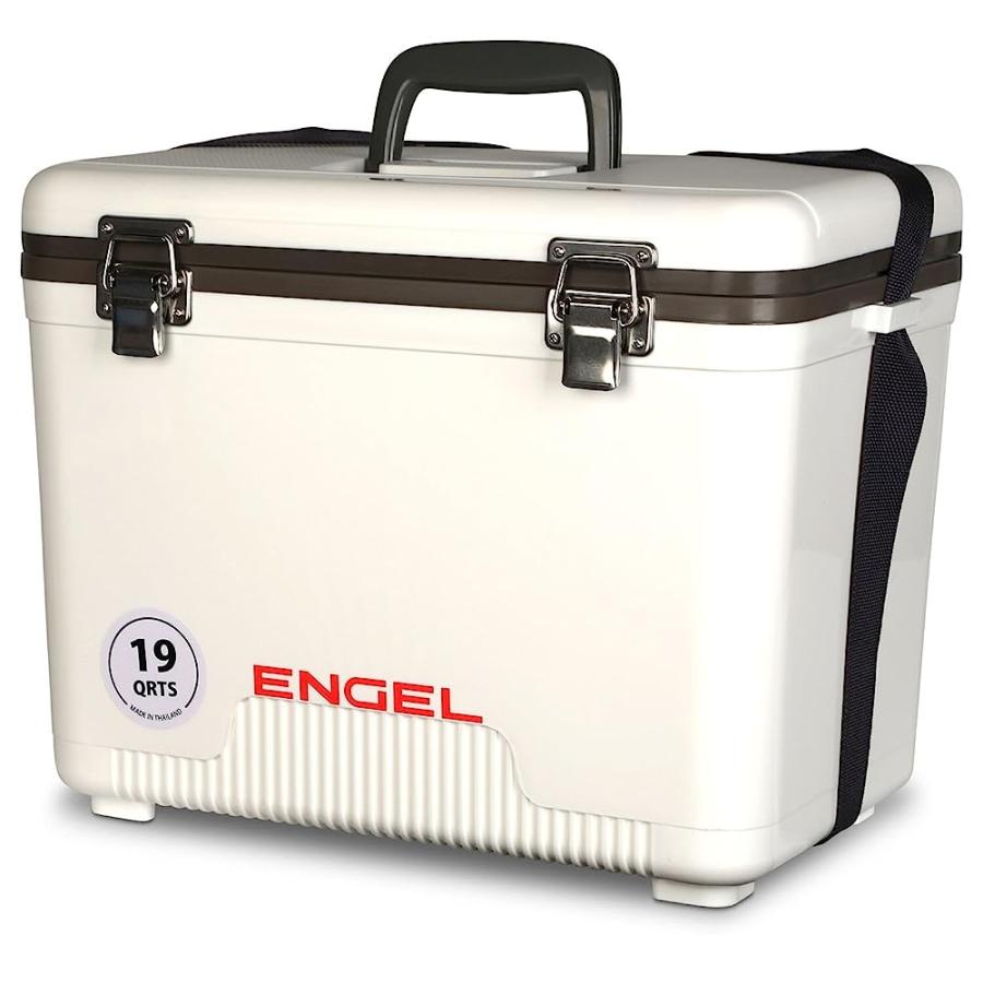 ENGEL UC19 19QT LEAK-PROOF, AIR TIGHT, DRYBOX COOLER AND SMALL HARD SHELL LUNCHBOX FOR MEN AND WOMEN IN WHITE |  | 03