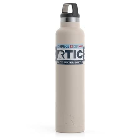 RTIC 26 OZ VACUUM INSULATED WATER BOTTLE, METAL STAINLESS STEEL DOUBLE WALL INSULATION, BPA FREE REUSABLE, LEAK-PROOF THERMOS FLASK FOR HOT AND C |  | 06