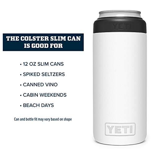 YETI Rambler 12オンス コルスター スリム缶クーラー:YETI 真空断熱 ステンレス製、ホワイト | YETI | 03