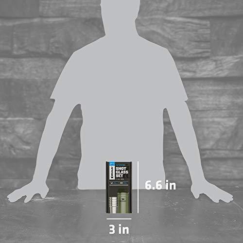 STANLEY 10-01705-033 THE NESTING SHOT GLASS SET HAMMERTONE GREEN SET OF 4-2OZ/59ML | STANLEY | 04