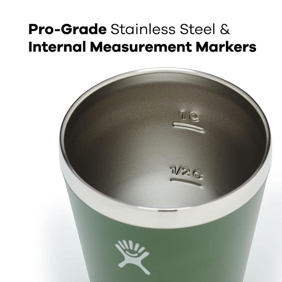 HYDRO FLASK OUTDOOR KITCHEN TUMBLER - STAINLESS STEEL DINNERWARE REUSABLE CAMPING GEAR MESS KIT CUP - DISHWASHER SAFE, BPA-FREE, NON-TOXIC, 12 FL | HYDRO FLASK | 02