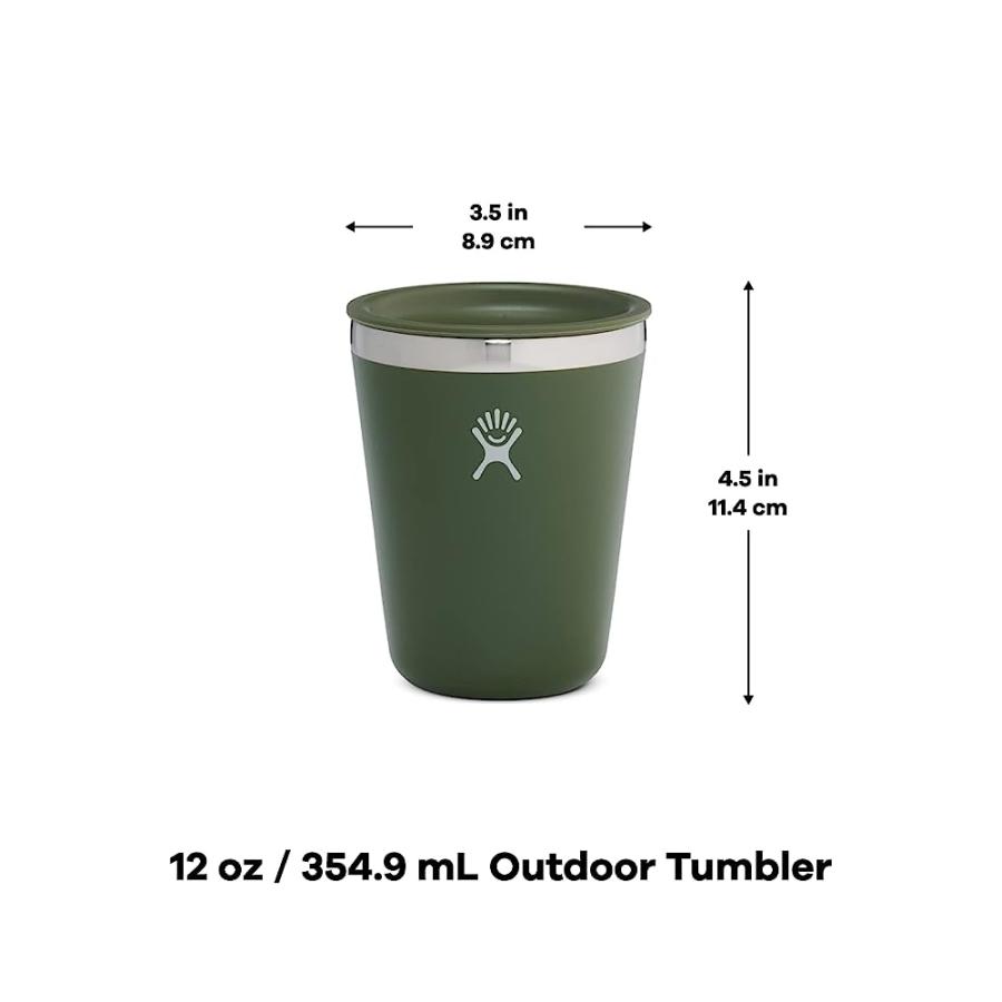 HYDRO FLASK OUTDOOR KITCHEN TUMBLER - STAINLESS STEEL DINNERWARE REUSABLE CAMPING GEAR MESS KIT CUP - DISHWASHER SAFE, BPA-FREE, NON-TOXIC, 12 FL | HYDRO FLASK | 07