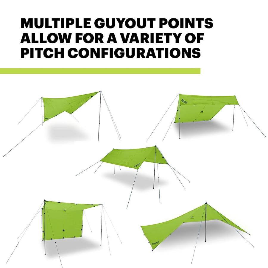 EUREKA! TRAIL FLY CUSTOMIZABLE CAMPING TARP, 14 FEET, JASMINE GREEN |  | 02