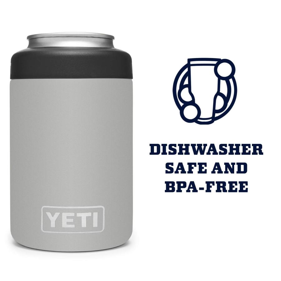 YETI Rambler 12オンス コルスター 標準缶クーラー:YETI 真空断熱 ステンレス製、グラネットグレー | YETI | 04