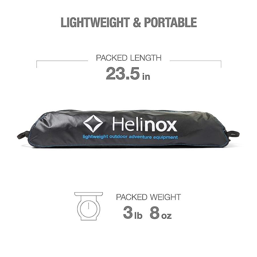 HELINOX TABLE ONE HARD TOP LIGHTWEIGHT, COLLAPSIBLE, PORTABLE, OUTDOOR CAMPING TABLE, LARGE - 30 X 22.5 INCHES, BLACK | Helinox | 01