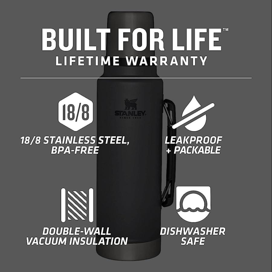 STANLEY 10-07933-074 THE LEGENDARY CLASSIC BOTTLE CHARCOAL 1.5QT / 1.4L | STANLEY | 04