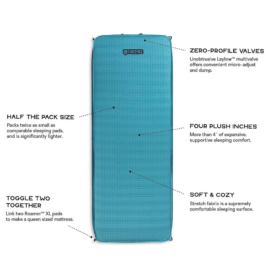 NEMO ROAMER SLEEPING PAD, EXTRA WIDE, EXTRA LONG | NEMO | 02