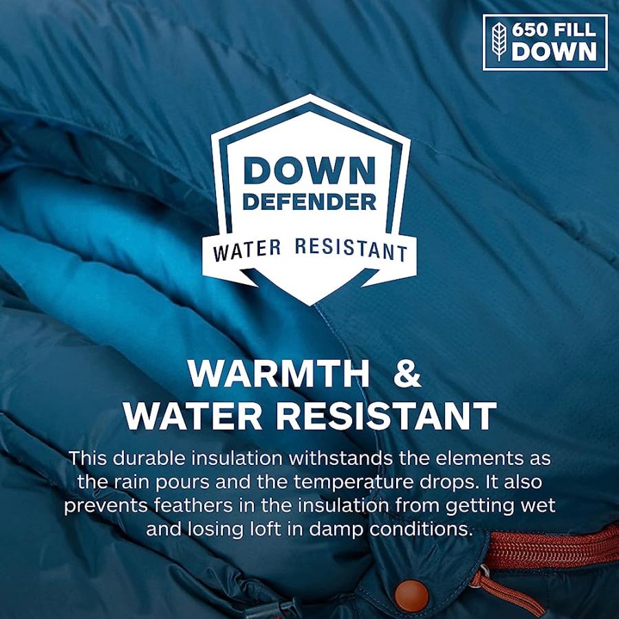 MARMOT IRONWOOD MUMMY SLEEPING BAG | DOWN-FILLED, LIGHTWEIGHT, 30-DEGREE RATING, BOMBER GREEN/STEEL ONYX, LONG | Marmot | 02