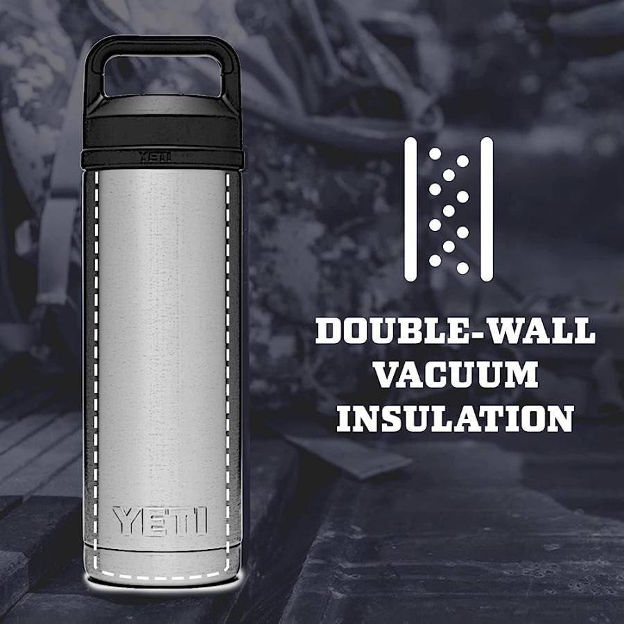YETI RAMBLER 18 OZ BOTTLE, VACUUM INSULATED, STAINLESS STEEL WITH CHUG CAP, CHARCOAL | YETI | 01