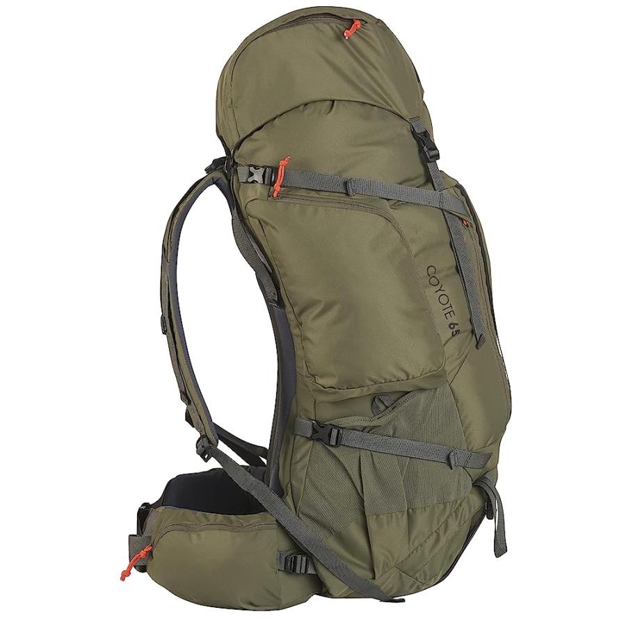 KELTY COYOTE 60-105 LITER INTERNAL FRAME BACKPACK - HIKING, BACKPACKING, TRAVEL, HYDRATION COMPATIBLE, FULLY ADJUSTABLE (65L / DARK OLIVE) | KELTY | 02
