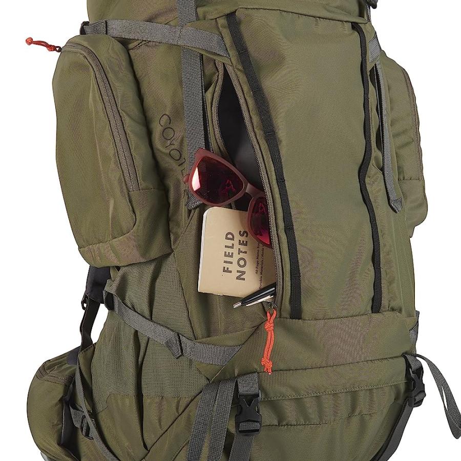 KELTY COYOTE 60-105 LITER INTERNAL FRAME BACKPACK - HIKING, BACKPACKING, TRAVEL, HYDRATION COMPATIBLE, FULLY ADJUSTABLE (65L / DARK OLIVE) | KELTY | 03