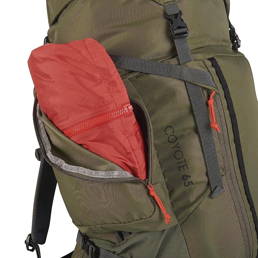 KELTY COYOTE 60-105 LITER INTERNAL FRAME BACKPACK - HIKING, BACKPACKING, TRAVEL, HYDRATION COMPATIBLE, FULLY ADJUSTABLE (65L / DARK OLIVE) | KELTY | 07