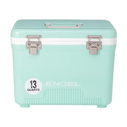 ENGEL UC13 13 QUART LEAK-PROOF, AIR TIGHT, DRYBOX COOLER AND SMALL HARD SHELL LUNCHBOX FOR MEN AND WOMEN IN SEAFOAM |  | 01