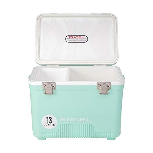 ENGEL UC13 13 QUART LEAK-PROOF, AIR TIGHT, DRYBOX COOLER AND SMALL HARD SHELL LUNCHBOX FOR MEN AND WOMEN IN SEAFOAM |  | 04