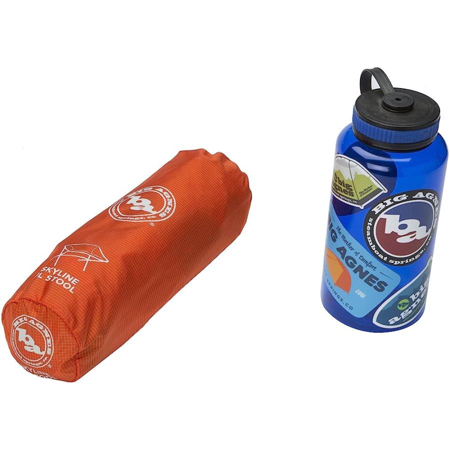 BIG AGNES SKYLINE UL ULTRALIGHT BACKPACKING FURNITURE, STOOL (ORANGE) | BIG AGNES | 02