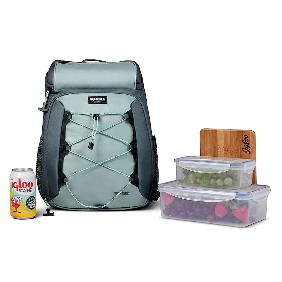 IGLOO GRAY SNAPDOWN 18 CAN SOFTSIDE BACKPACK | igloo | 02