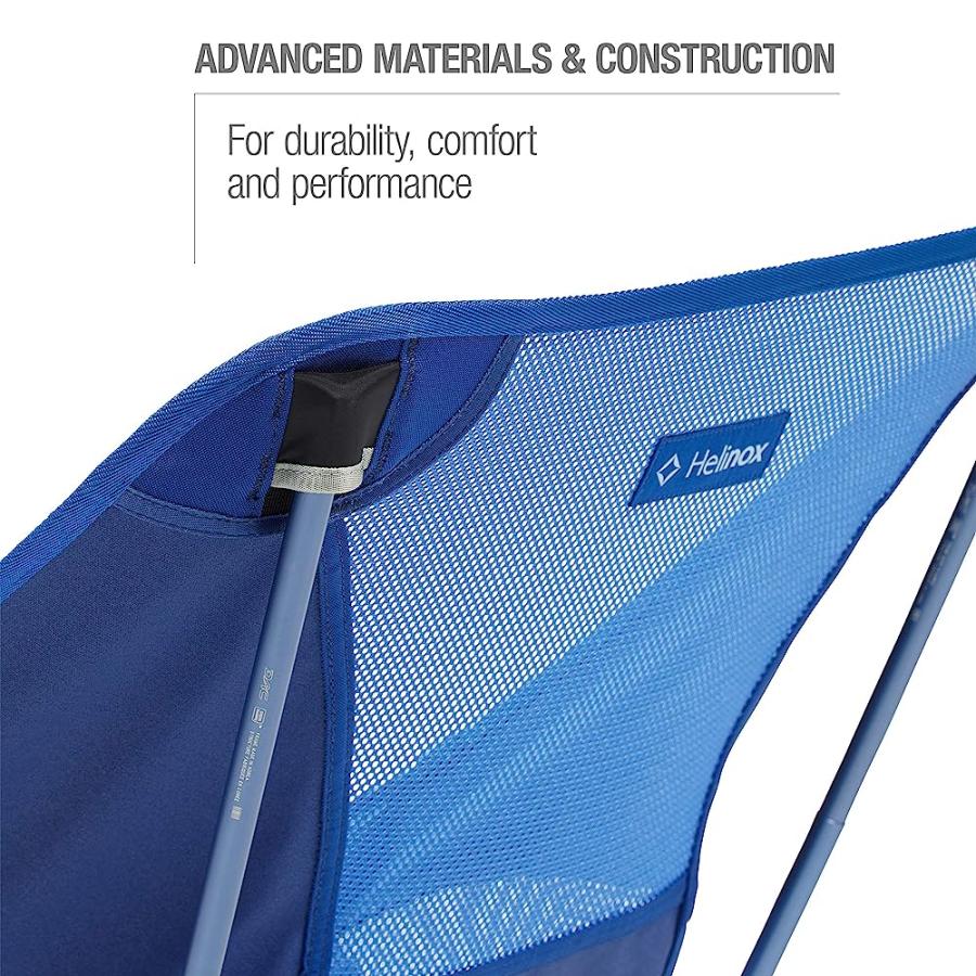 HELINOX CHAIR ONE ORIGINAL LIGHTWEIGHT, COMPACT, COLLAPSIBLE CAMPING CHAIR, BLUE BLOCK | Helinox | 04