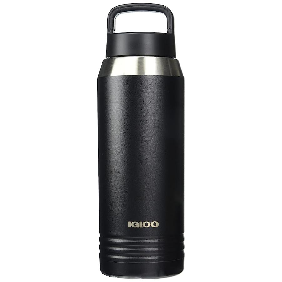 IGLOO 36 OZ VACUUM INSULATED BOTTLE BLACK | LES CREATIONS