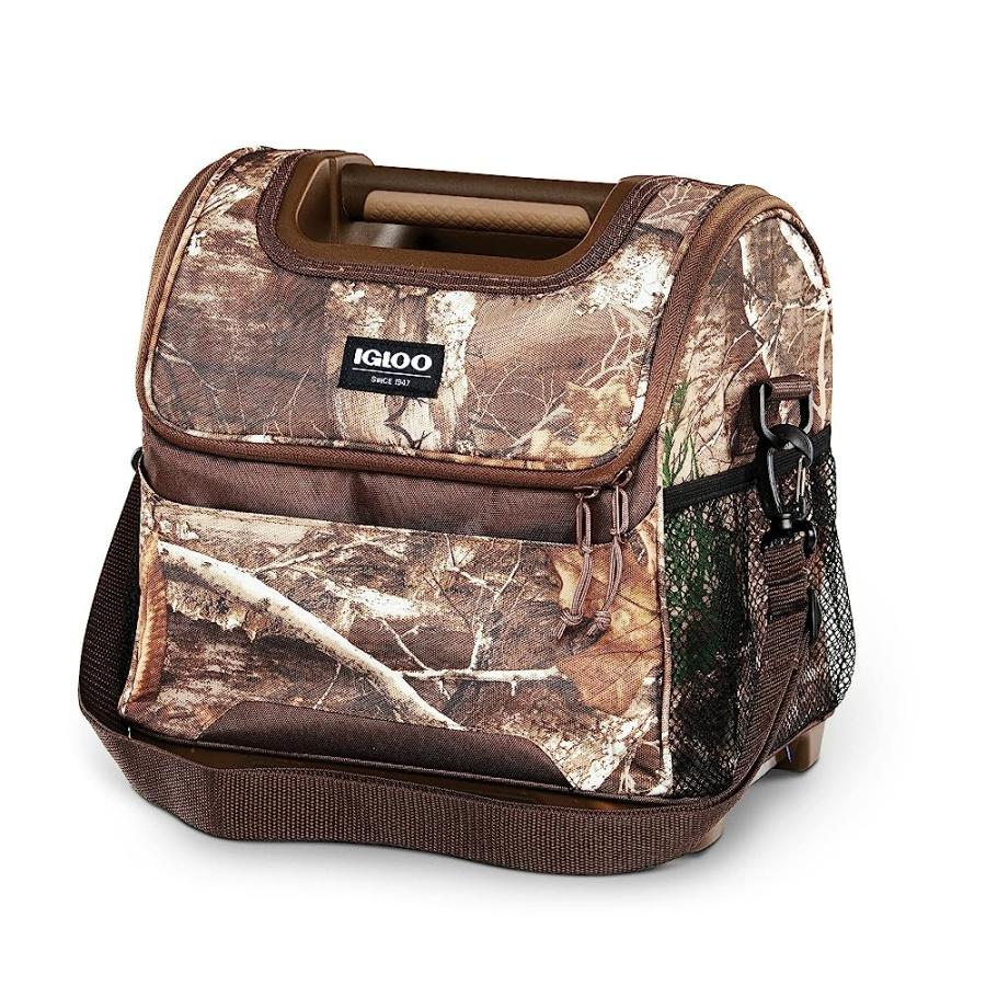 IGLOO 18 CAN LAGUNA SOFT SIDED COOLER BAG, BROWN CAMO, HUNTING - FISHING DRINK COOLER - LUNCH COOLER | igloo
