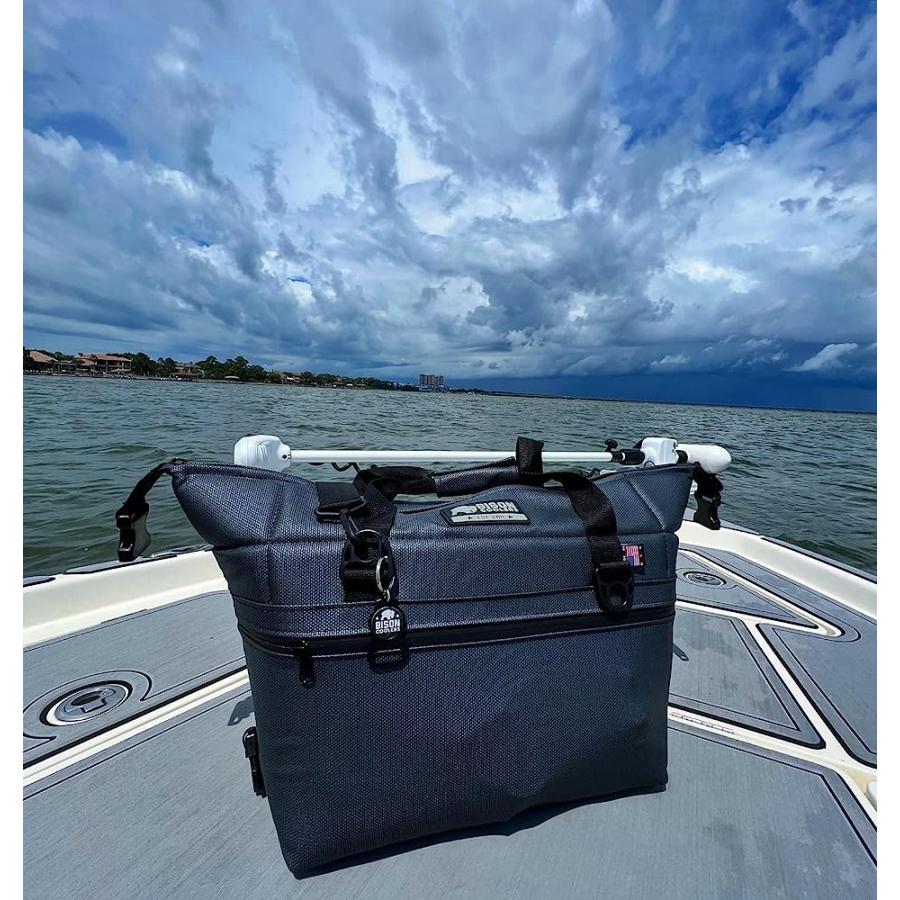 BISON COOLER 12 CAN GUNMETAL XD SERIES SOFTPAK SOFT COOLER | BISON（アウトドア） | 04