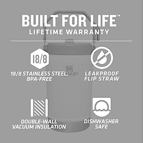 STANLEY ICEFLOW STAINLESS STEEL WATER JUG WITH STRAW, VACUUM INSULATED WATER BOTTLE FOR HOME AND OFFICE, REUSABLE TUMBLER WITH STRAW LEAKPROOF FL | STANLEY | 01