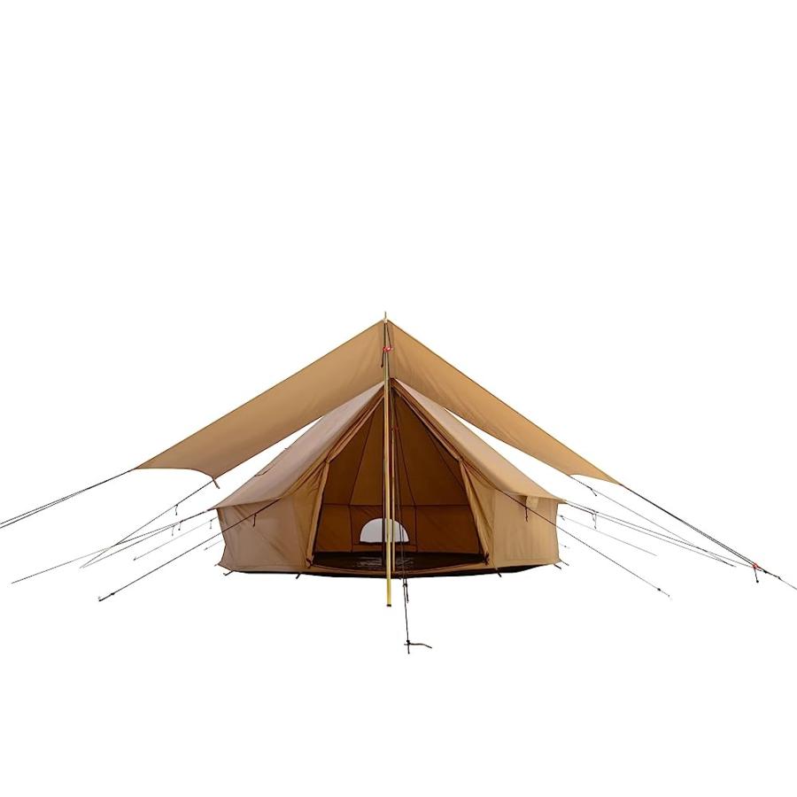 WHITEDUCK AWNING FOR CANVAS BELL TENT COMPLETE CANOPY WITH POLES FOR ALL SEASON CAMPING AND GLAMPING (BEIGE, 10') | WHITEDUCK | 08