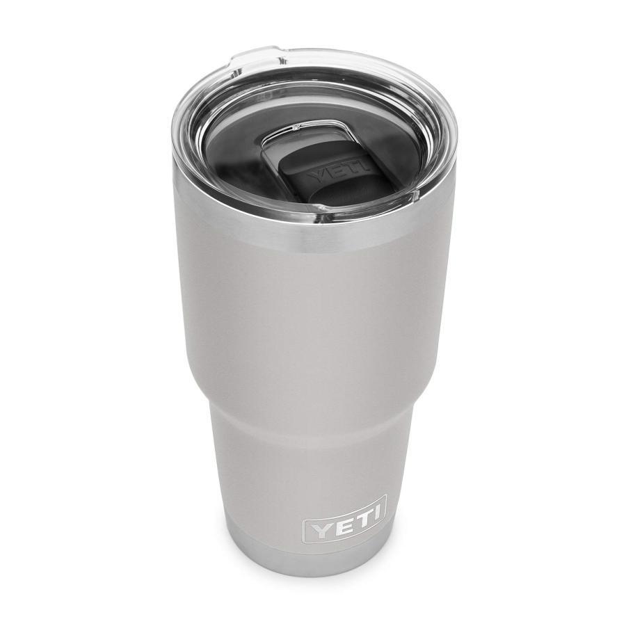 YETI Rambler 30オンス タンブラー マグスライダー蓋付き 真空断熱 ステンレス製、グラネットグレー | YETI