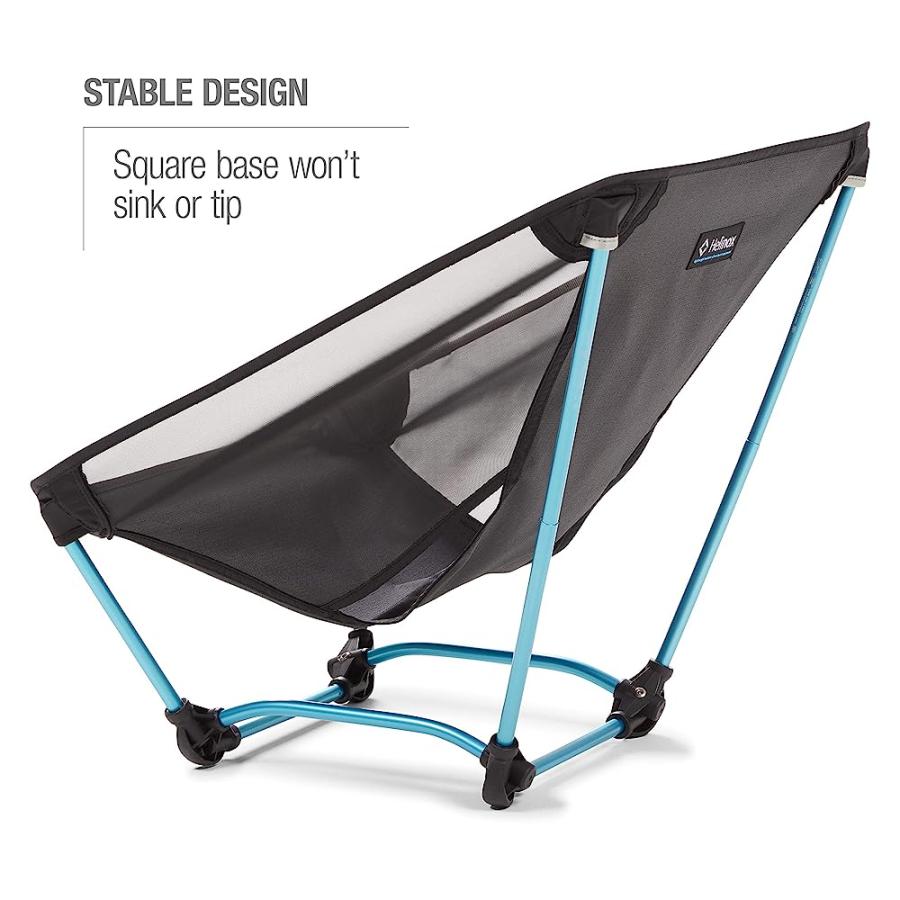 HELINOX GROUND CHAIR ULTRALIGHT, PORTABLE OUTDOOR CHAIR, BLACK | Helinox | 02