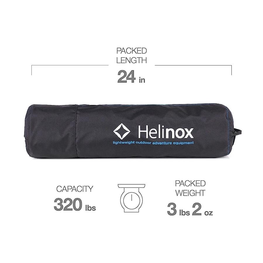 HELINOX CAF CHAIR COLLAPSIBLE OUTDOOR DINING CHAIR, BLACK | Helinox | 01