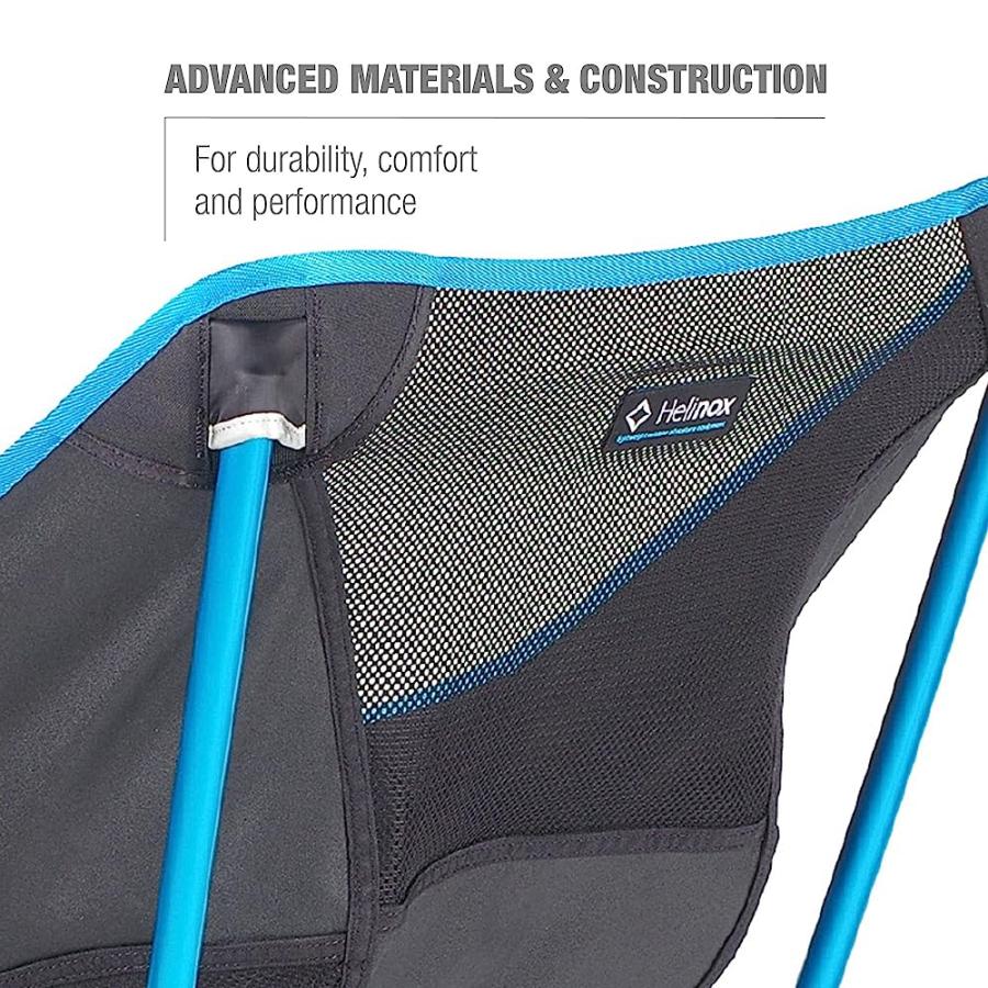 HELINOX CAF CHAIR COLLAPSIBLE OUTDOOR DINING CHAIR, BLACK | Helinox | 06