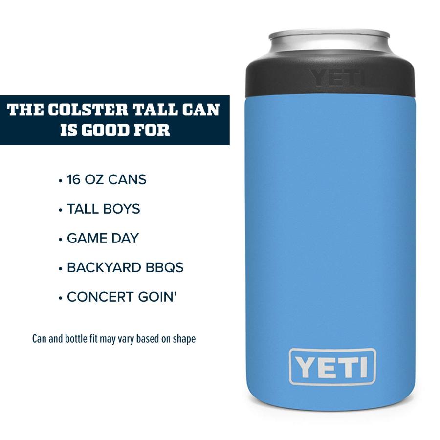 YETI Rambler 16オンス コルスター トール缶クーラー:YETI 真空断熱 ステンレス製、パシフィックブルー | YETI | 03
