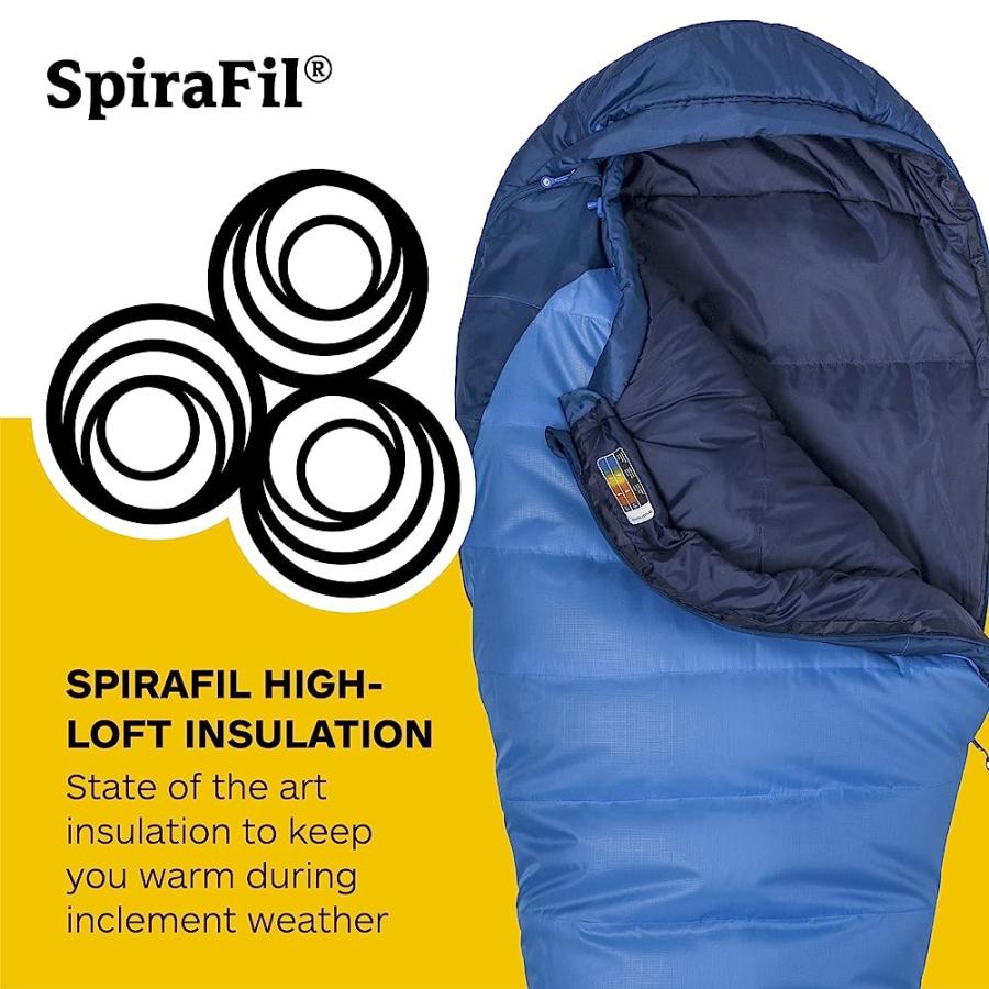 MARMOT MEN'S TRESTLES 15° SLEEPING BAG | INSULATED, WATER-RESISTANT, LONG, LEFT-ZIP, COBALT BLUE/BLUE NIGHT | Marmot | 02