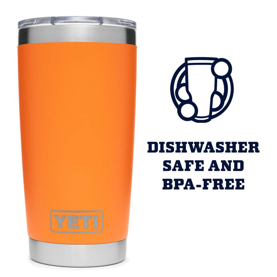YETI Rambler 20オンス タンブラー マグスライダー蓋付き 真空断熱 ステンレス製、キングクラブ | YETI | 04