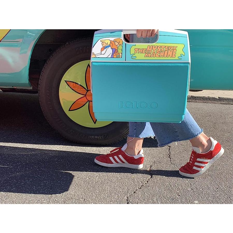 IGLOO 16 QUART LIMITED EDITION SCOOBY DOO MYSTERY MACHINE PORTABLE LUNCHBOX PLAYMATE ELITE COOLER ICE BOX, LARGE (48858) | igloo | 04