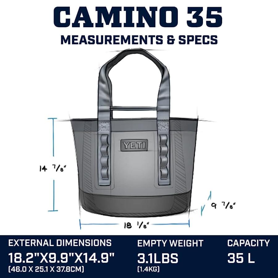 YETI CAMINO 35 CARRYALL WITH INTERNAL DIVIDERS, ALL-PURPOSE UTILITY BAG, ALPINE YELLOW | YETI | 02