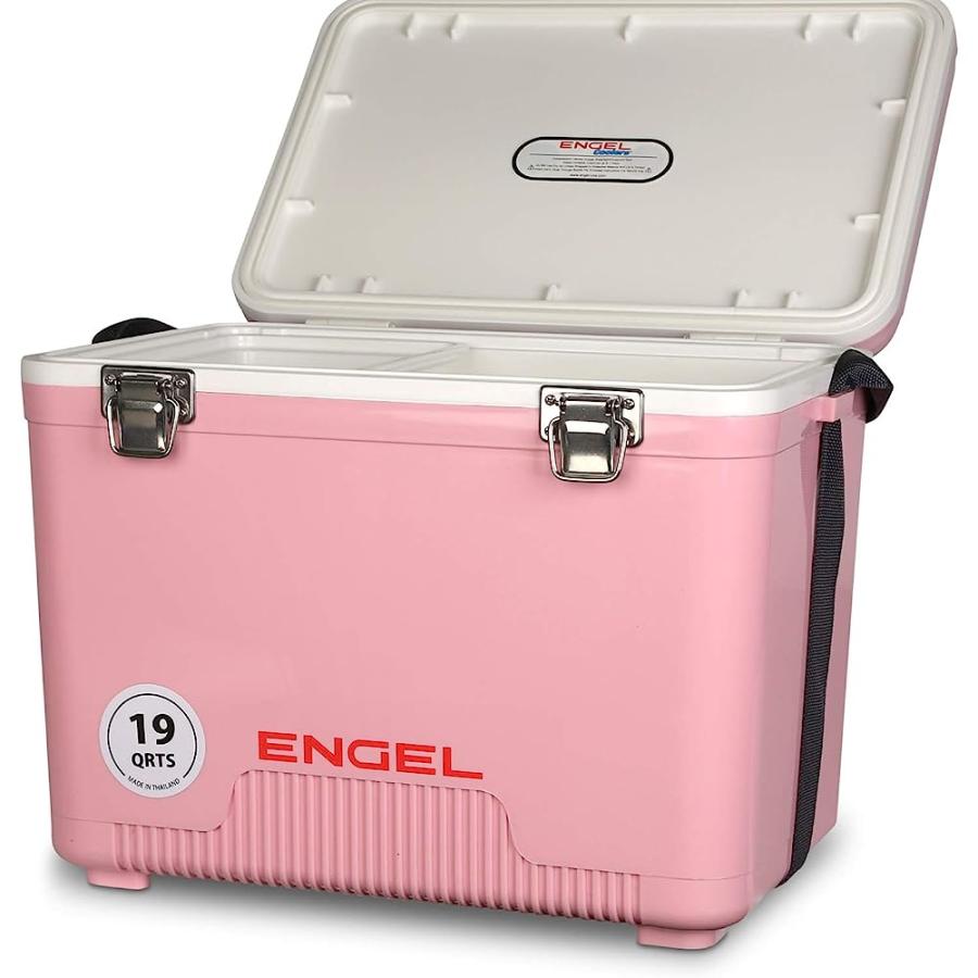 ENGEL UC19 19QT LEAK-PROOF, AIR TIGHT, DRYBOX COOLER AND SMALL HARD SHELL LUNCHBOX FOR MEN AND WOMEN IN PINK |  | 04