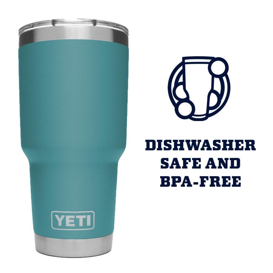 YETI Rambler 30オンス タンブラー マグスライダー蓋付き 真空断熱 ステンレス製、リバーグリーン | YETI | 03