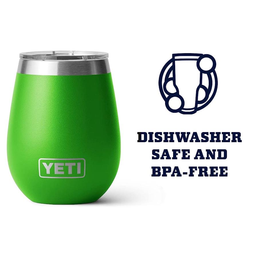YETI RAMBLER 10 OZ WINE TUMBLER, VACUUM INSULATED, STAINLESS STEEL WITH MAGSLIDER LID, CANOPY GREEN | YETI | 03
