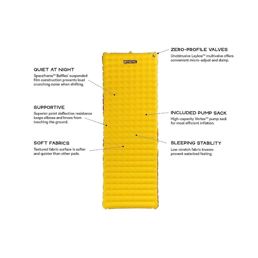 NEMO TENSOR SLEEPING PAD (2022), GOLDFINCH, REGULAR WIDE｜usdirectmax｜05