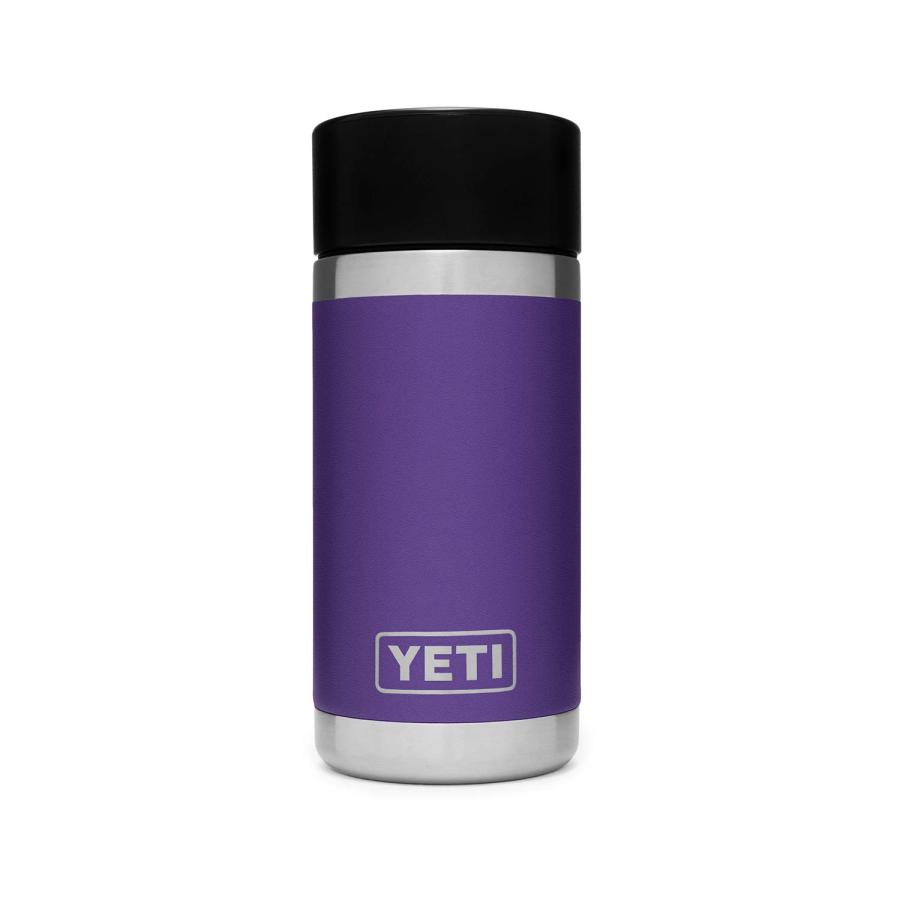 YETI Rambler 12オンス ボトル キャップ付き 真空断熱 ステンレス製、ピークパープル | YETI