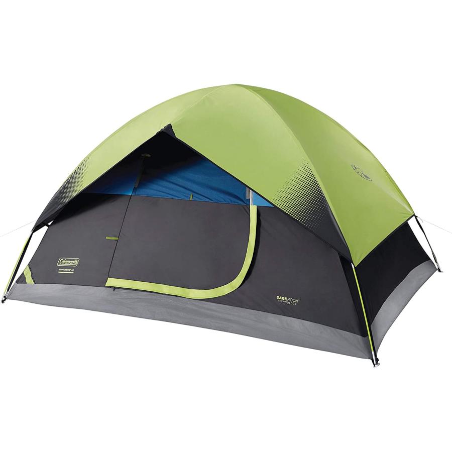 Coleman 6-Person Dark Room Sundome Tent, Green/Black/Teal | Coleman