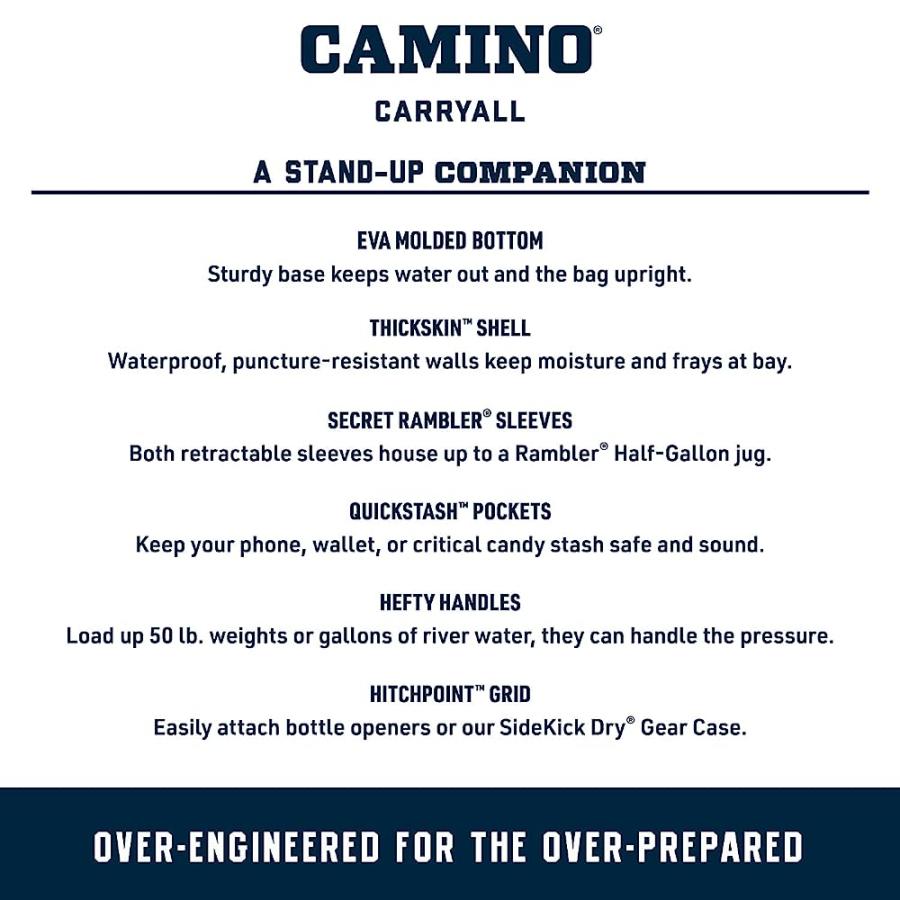 YETI CAMINO 20 CARRYALL WITH INTERNAL DIVIDERS, ALL-PURPOSE UTILITY BAG, HIGH DESERT CLAY | YETI | 03