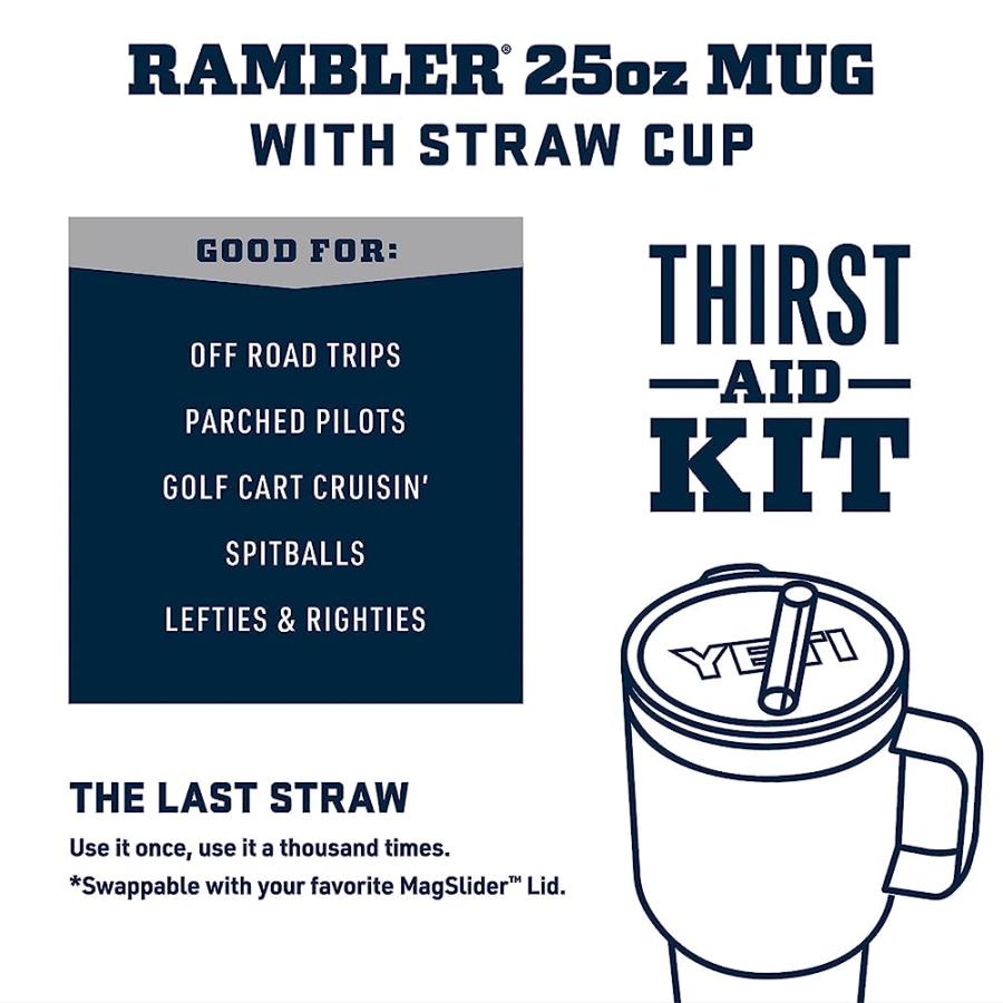 YETI RAMBLER 25 OZ STRAW MUG, VACUUM INSULATED, STAINLESS STEEL, HIGH DESERT CLAY | YETI | 02