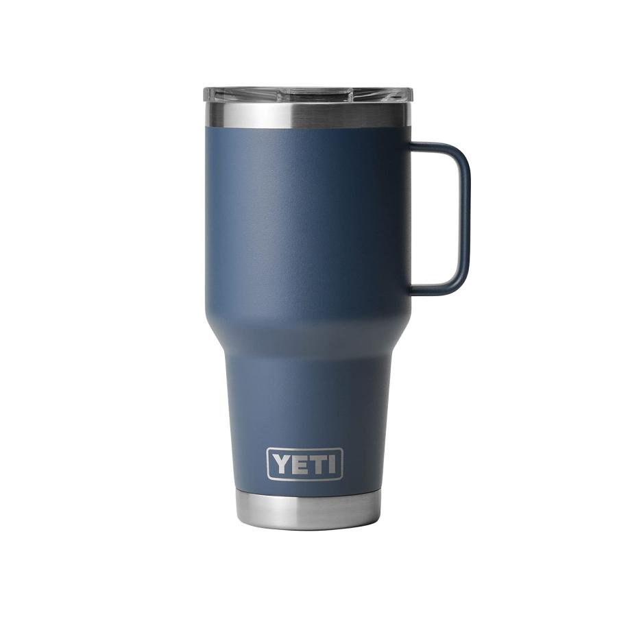 YETI Rambler 30オンス トラベルマグ ストロングホールド蓋付き 真空断熱 ステンレス製、ネイビー | YETI | 04
